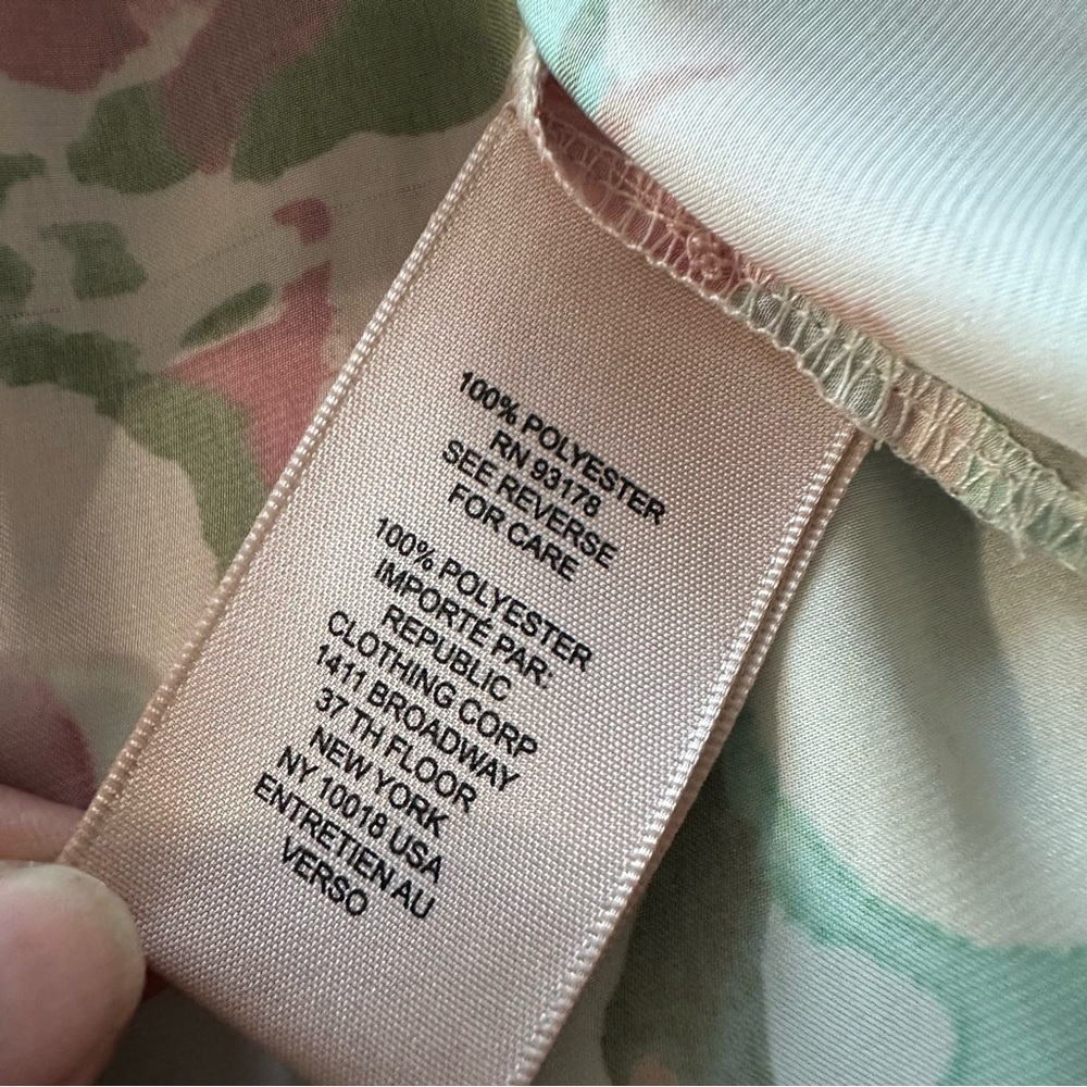 Philosophy Cream and Green Blouse - Picture 4 of 6